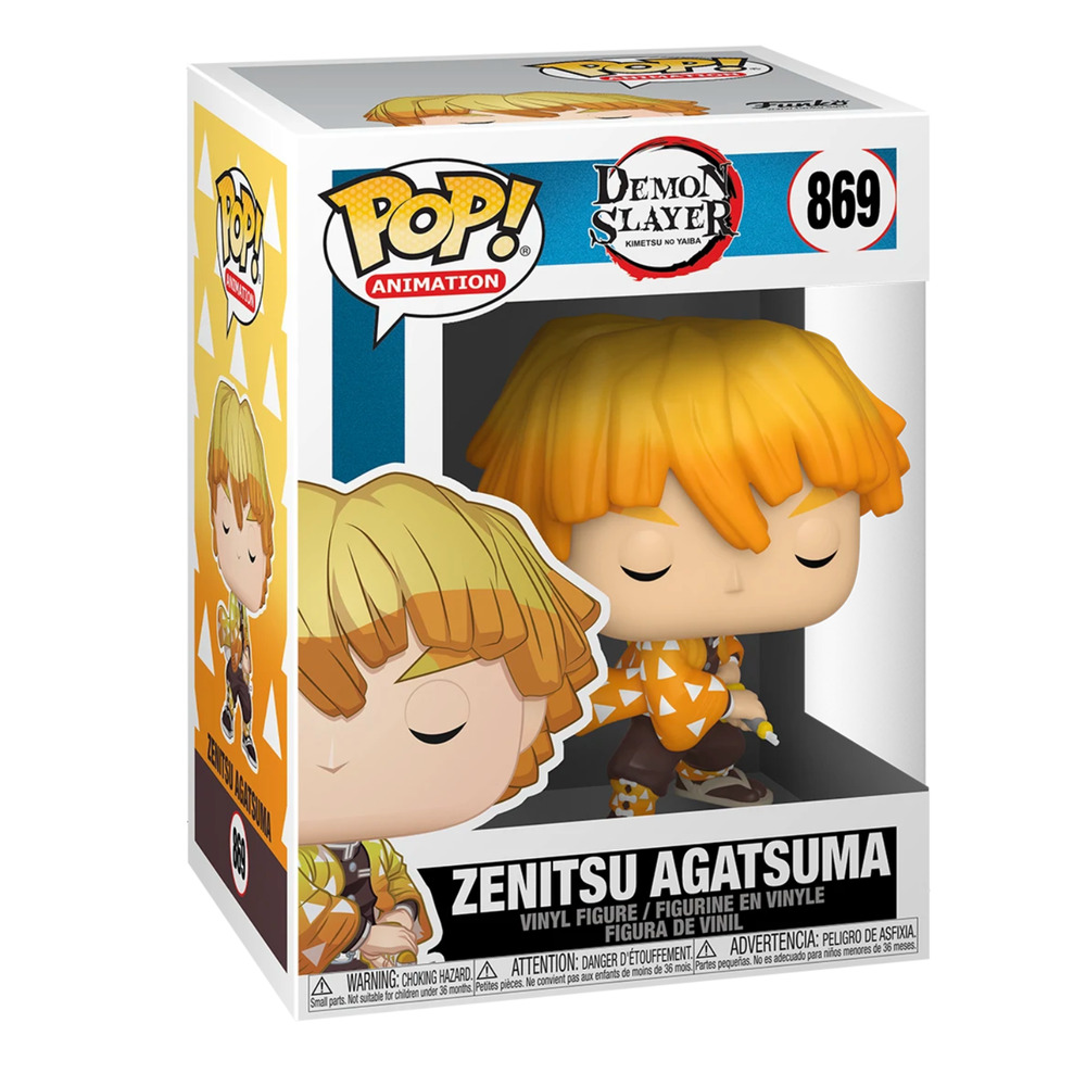 Funko Pop! Animation Demon Slayer ZENITSU AGATSUMA #869 Vinyl Figure